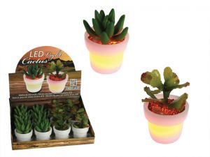 Światełko LED kaktus - 12 sztuk