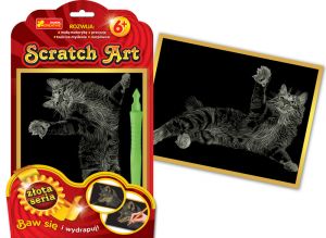 Wydrapywanka scratch art - kot