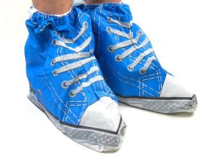Pokrowiec na buty ma imprezę masową - niebieski