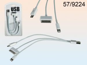 Kabel USB do iPAD 1-4, iPhone 4-6, Samsung Galaxy