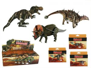 Puzzle 3D dinozaur - zabawka ruchoma