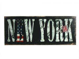 Drewniana tabliczka New York