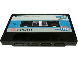 Hub USB kaseta - czarny